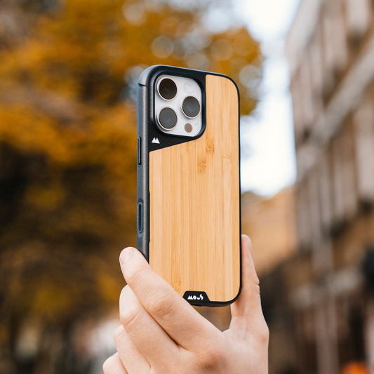 Bamboo Protective Phone Case with Camera Control Button - Limitless