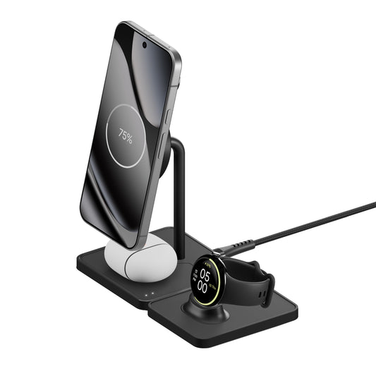 Wireless Charging Stand and Pixel Watch Charger - Matte Black
