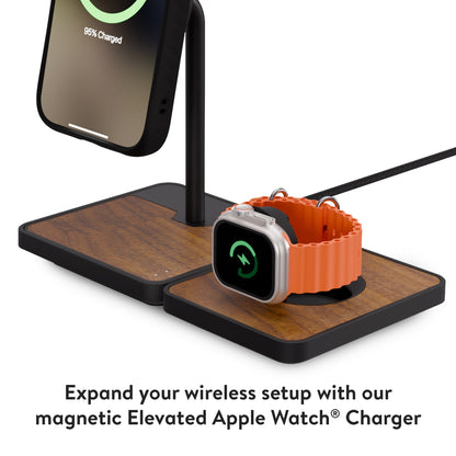Wireless Charging Stand - Walnut