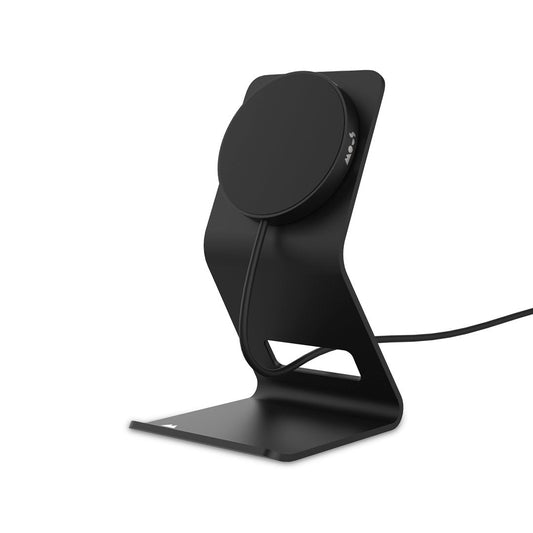 Matte Black Wireless Charger and Stand