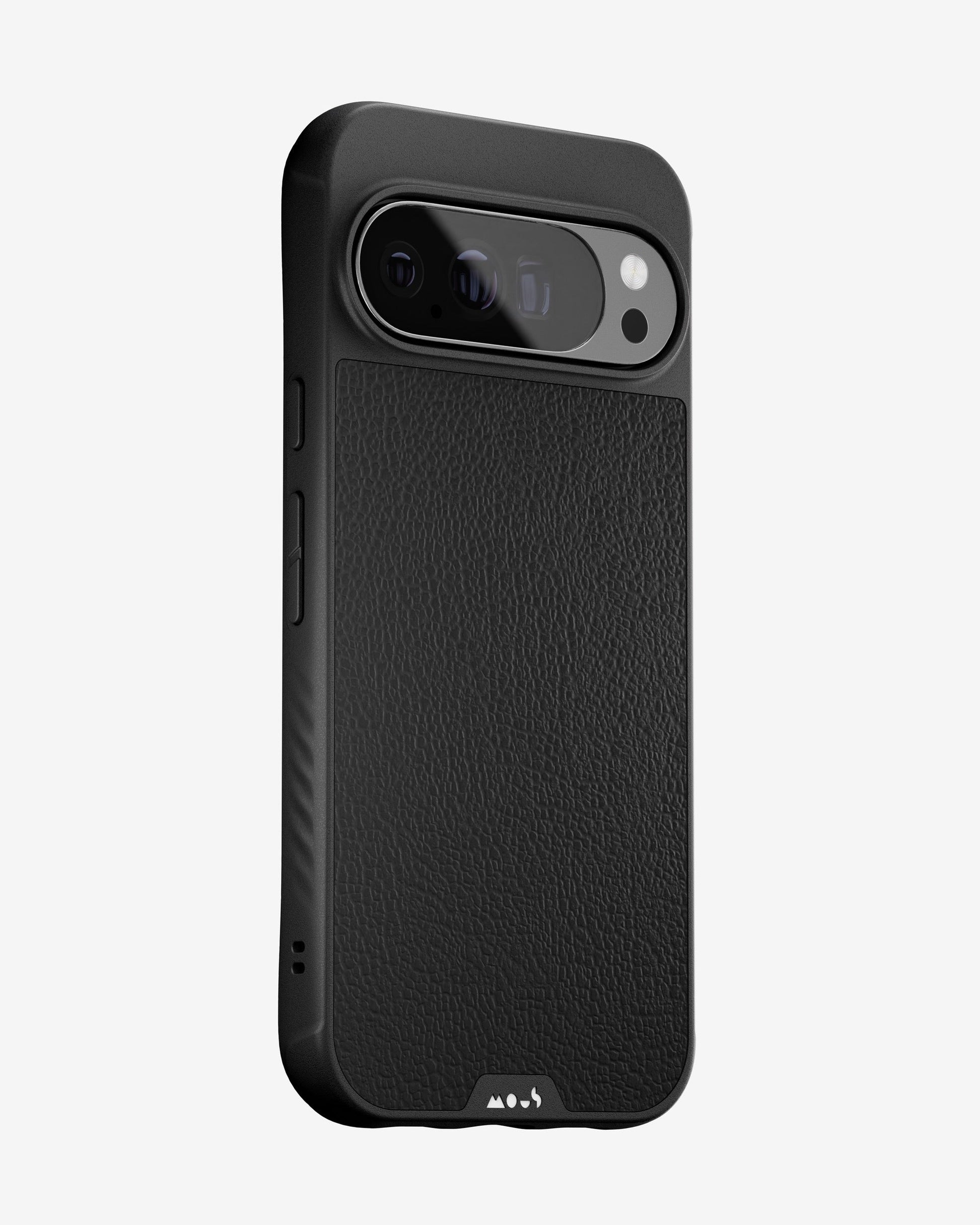 Black Leather Protective Phone Case - Limitless