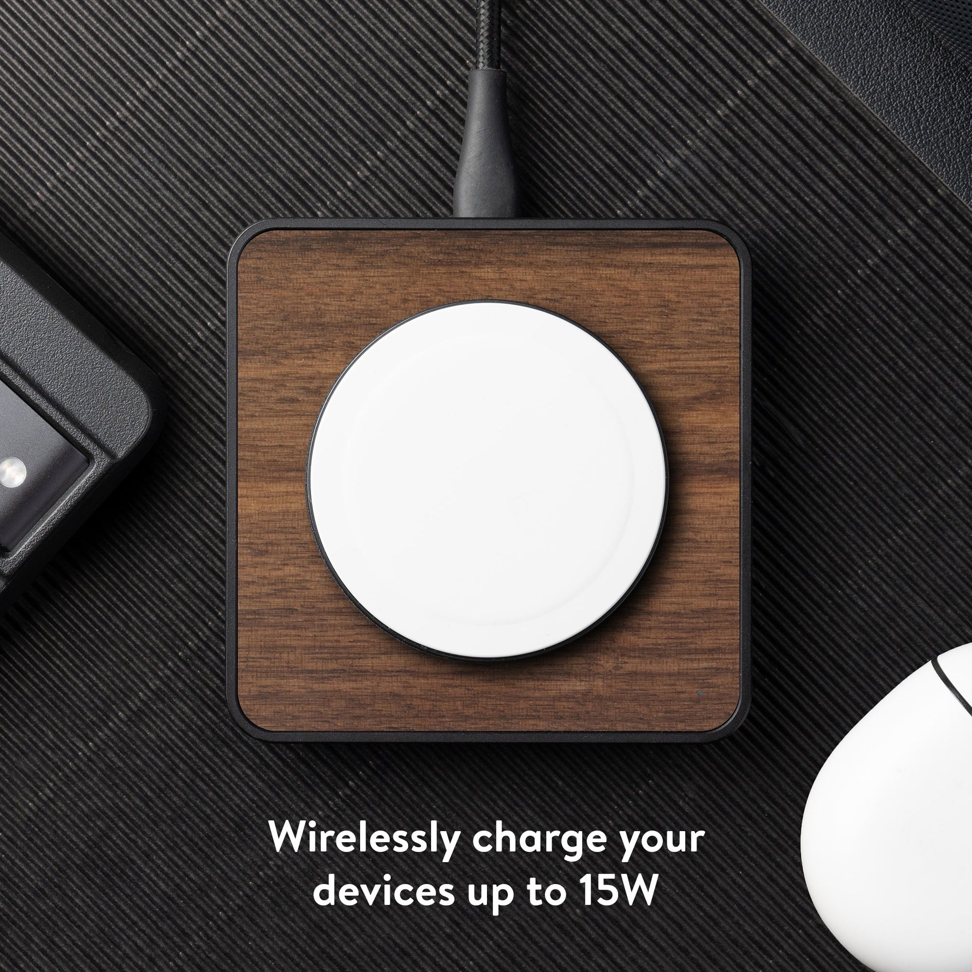 Walnut Wireless Charging Pad