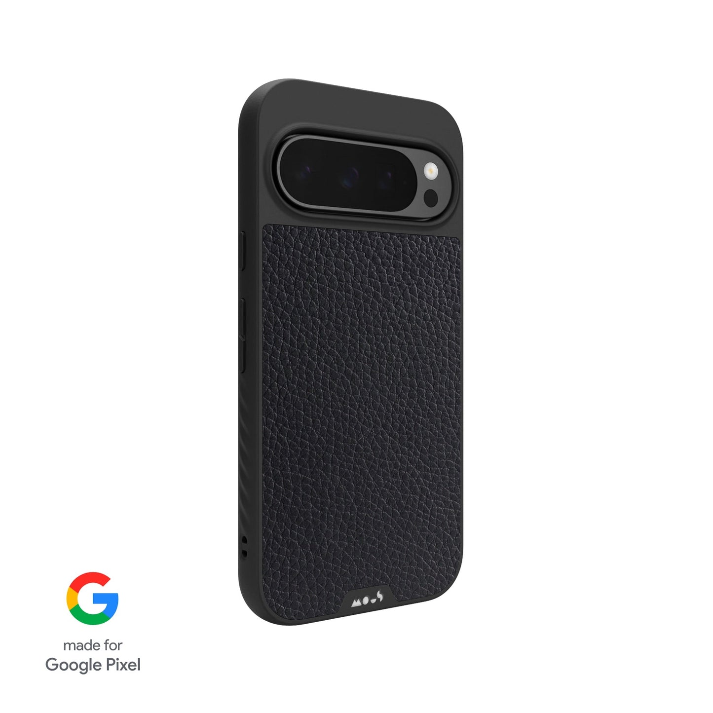 Black Leather Protective Phone Case - Limitless