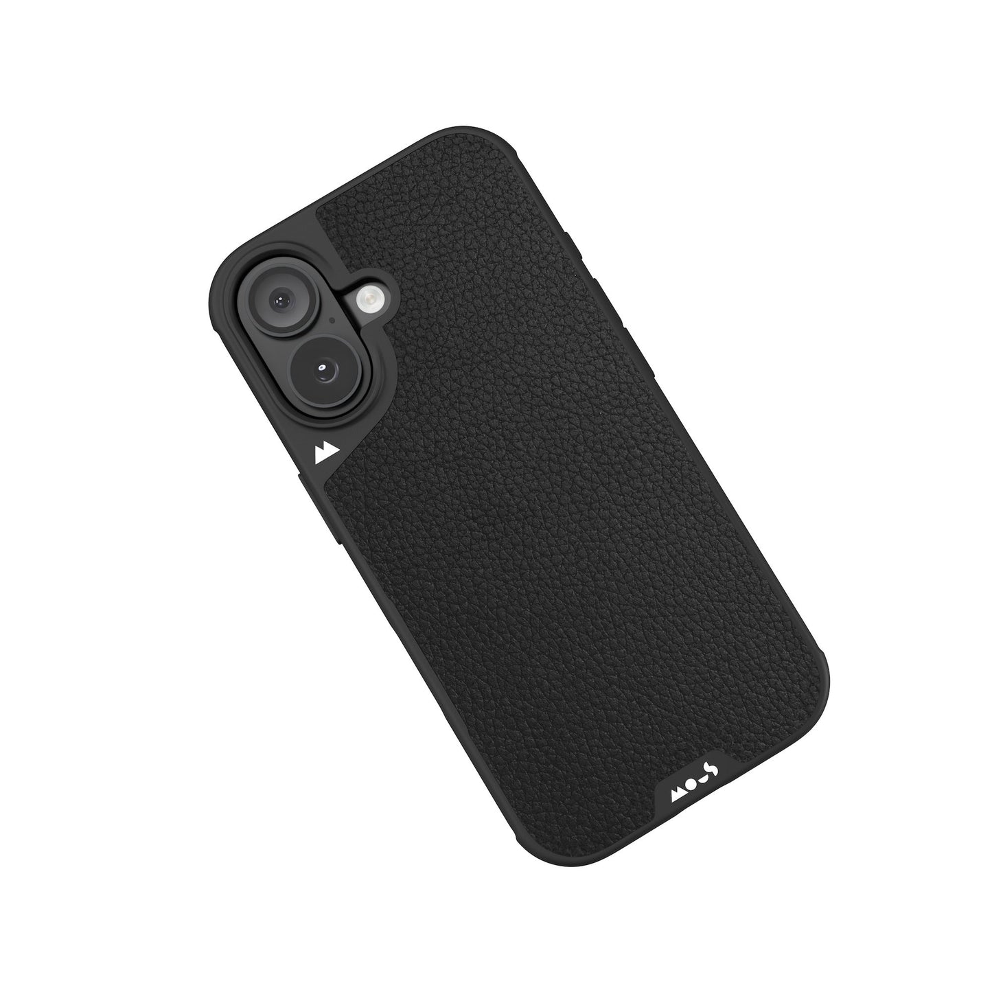 Black Leather Protective Phone Case with Camera Control Button - Limitless