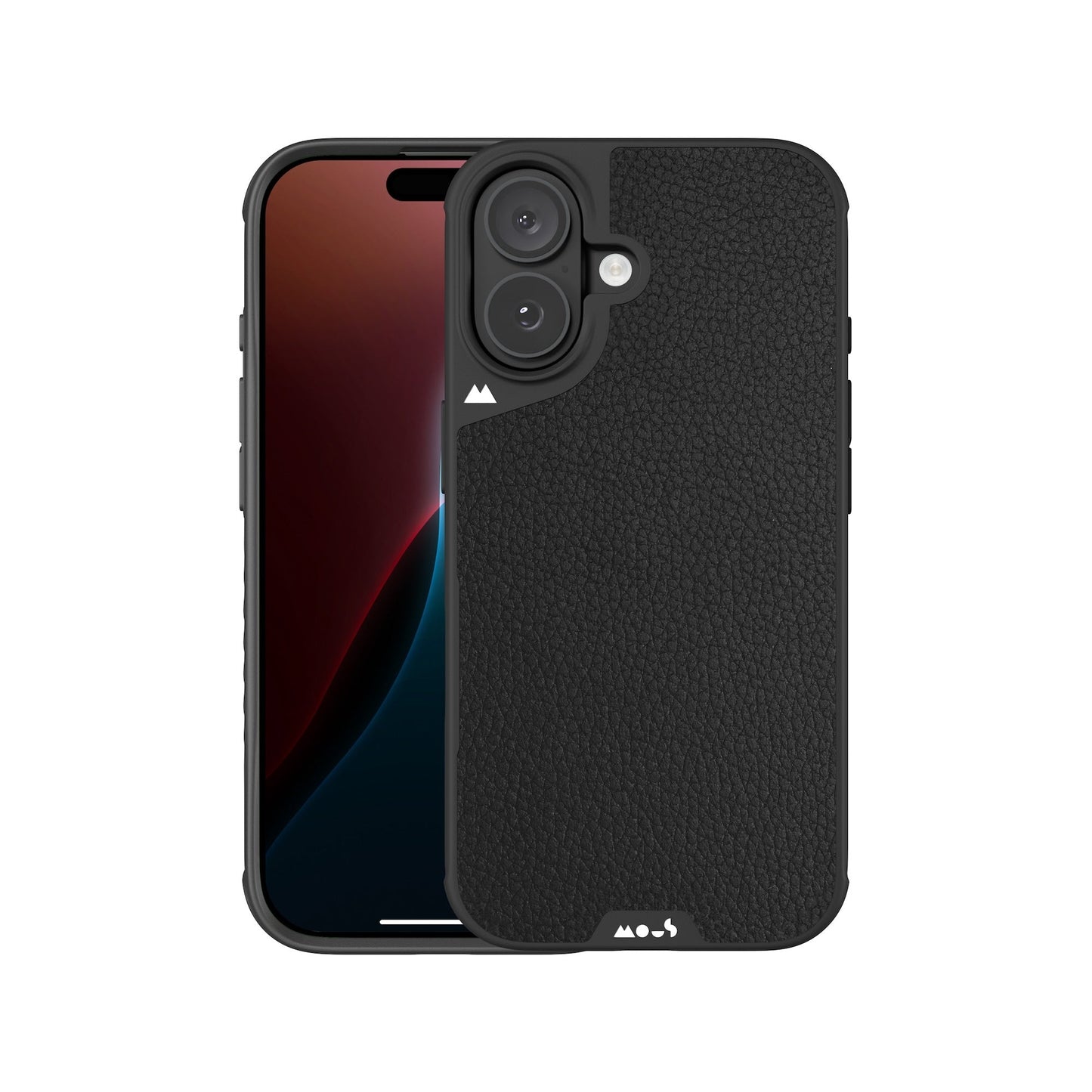 Black Leather Protective Phone Case with Camera Control Button - Limitless