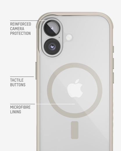 Protective Clear Phone Case Stone - Clarity MagSafe