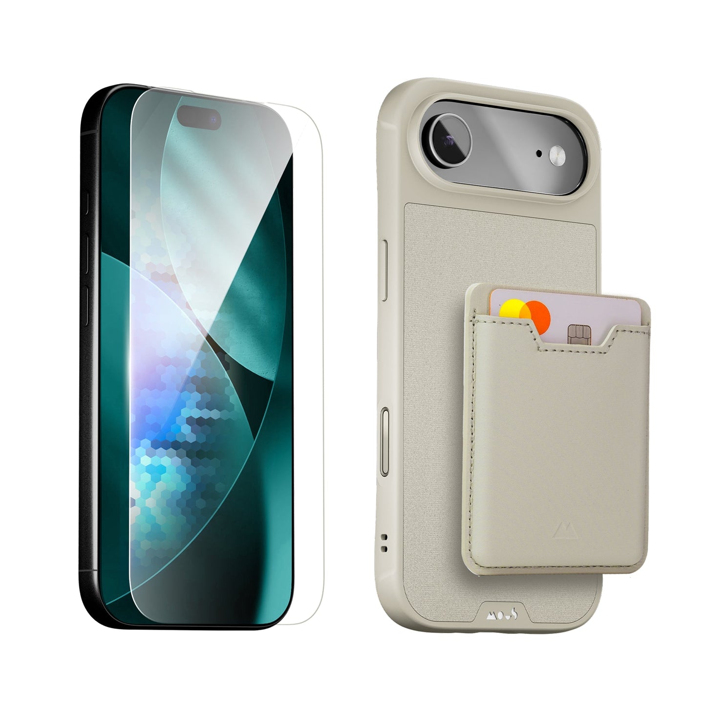Stone Protective Case, Screen Protector and Card Wallet - Apple Starter Kit