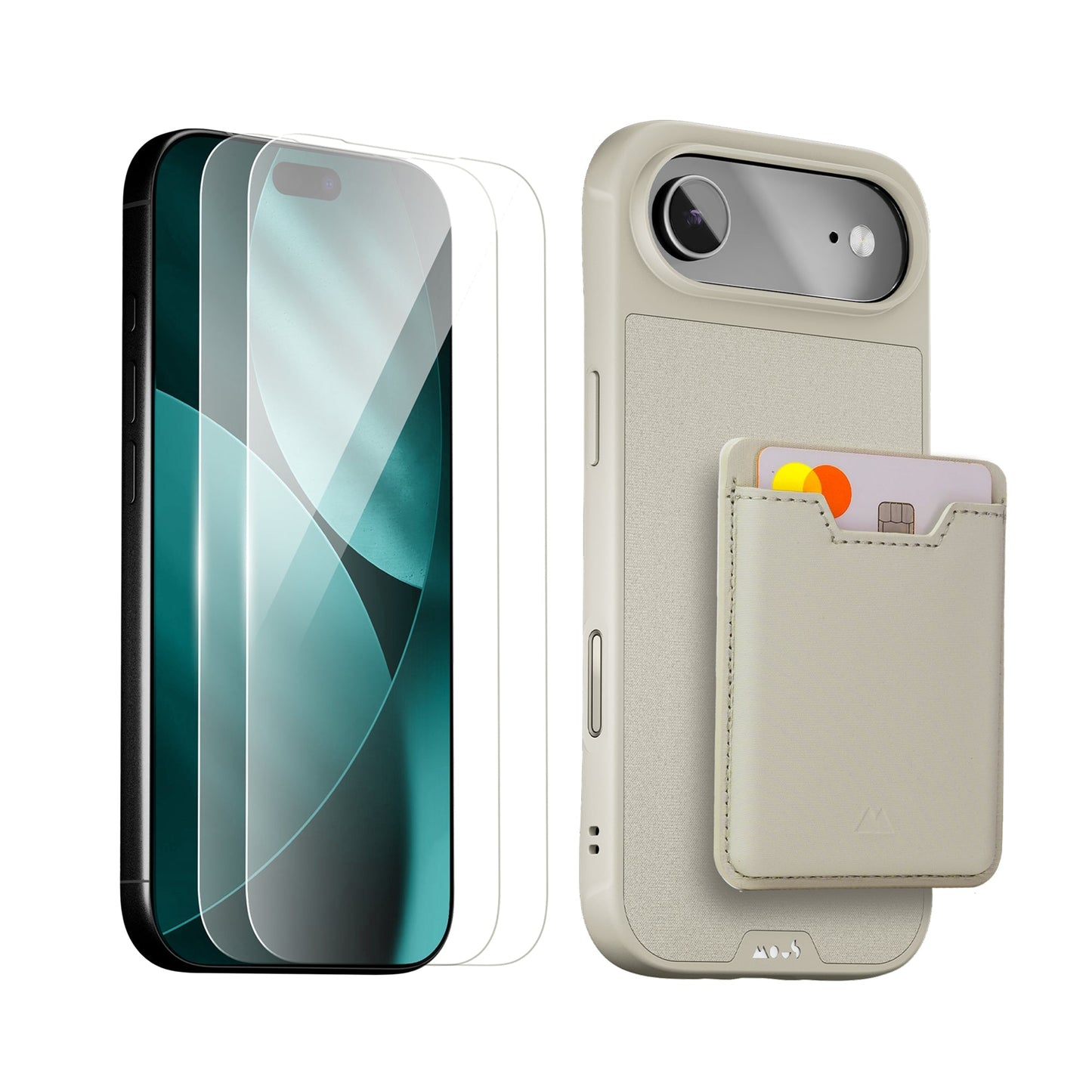 Stone Protective Case, Screen Protector and Card Wallet - Apple Starter Kit