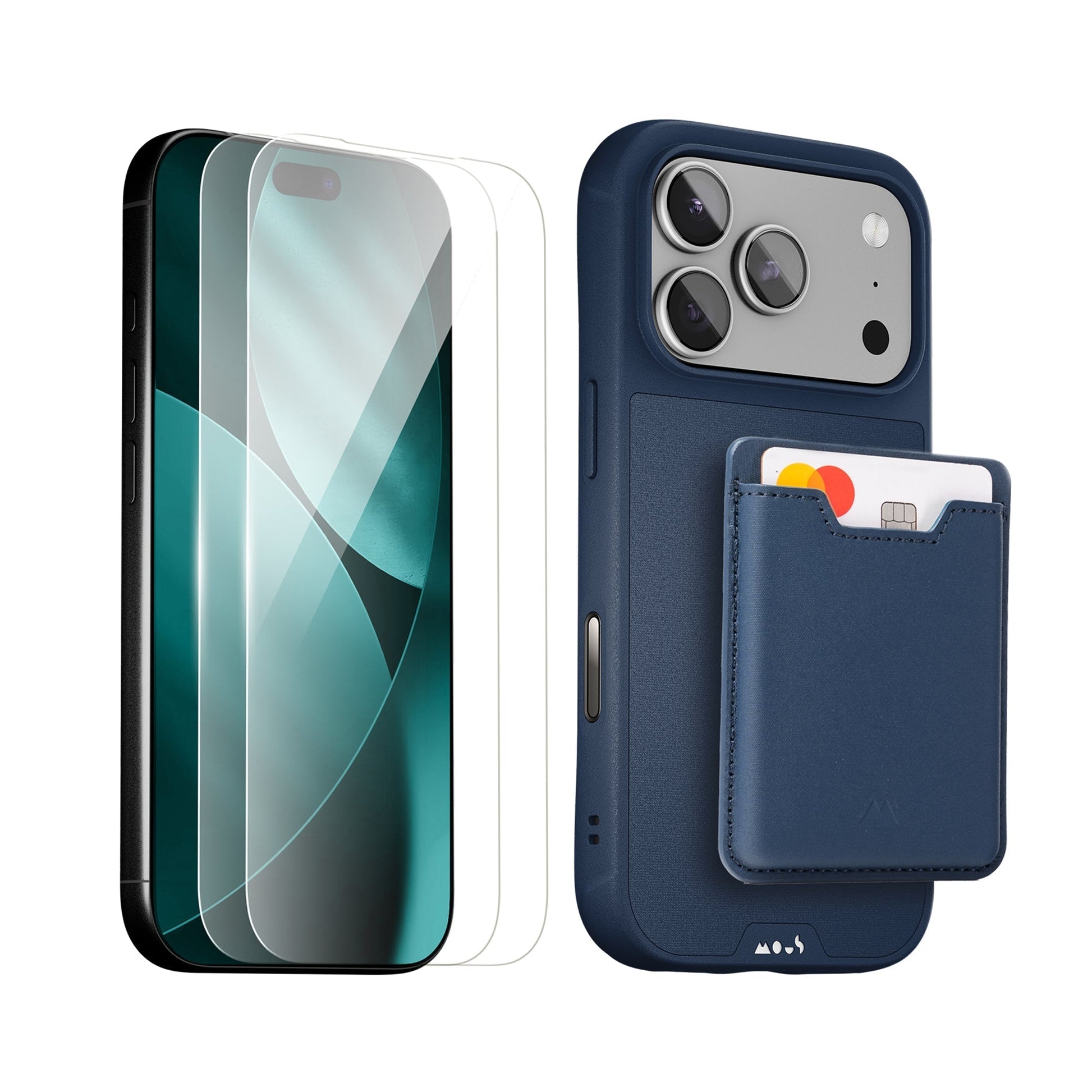 Marine Protective Case, Screen Protector and Card Wallet - Apple Starter Kit