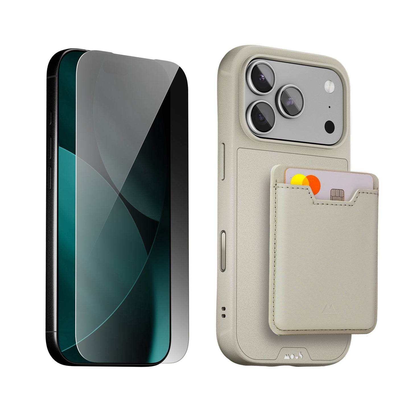 Stone Protective Case, Screen Protector and Card Wallet - Apple Starter Kit