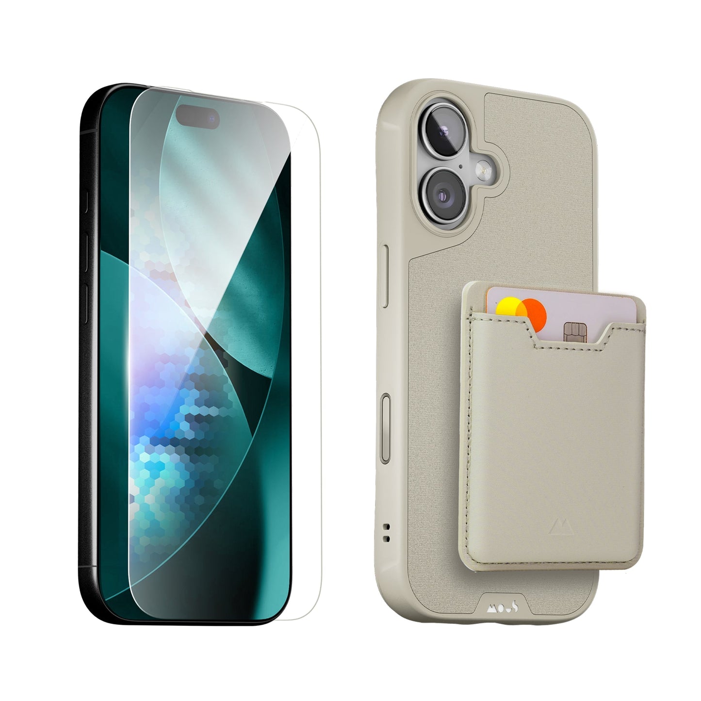 Stone Protective Case, Screen Protector and Card Wallet - Apple Starter Kit