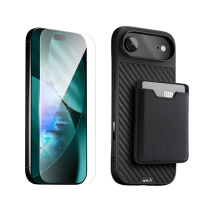 Aramid Fibre Protective Case, Screen Protector and Card Wallet - Apple Starter Kit