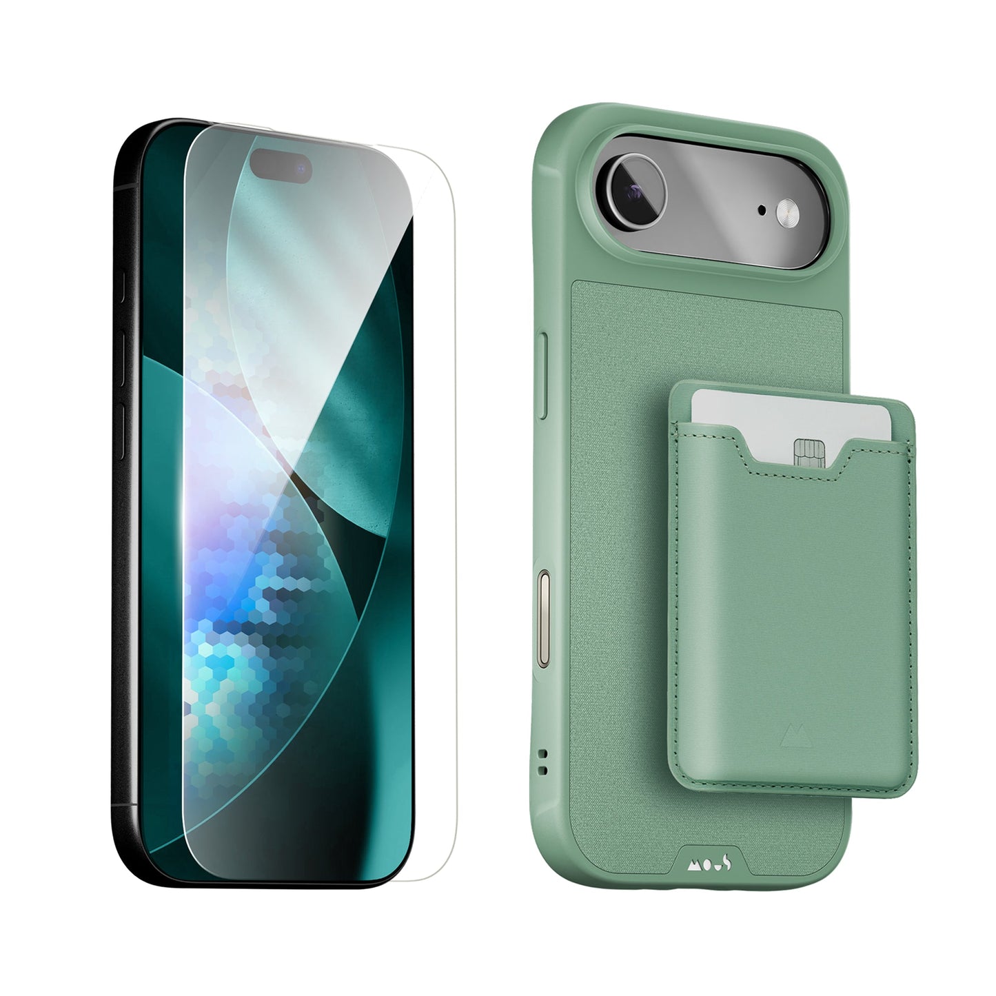 Sage Protective Case, Screen Protector and Card Wallet - Apple Starter Kit