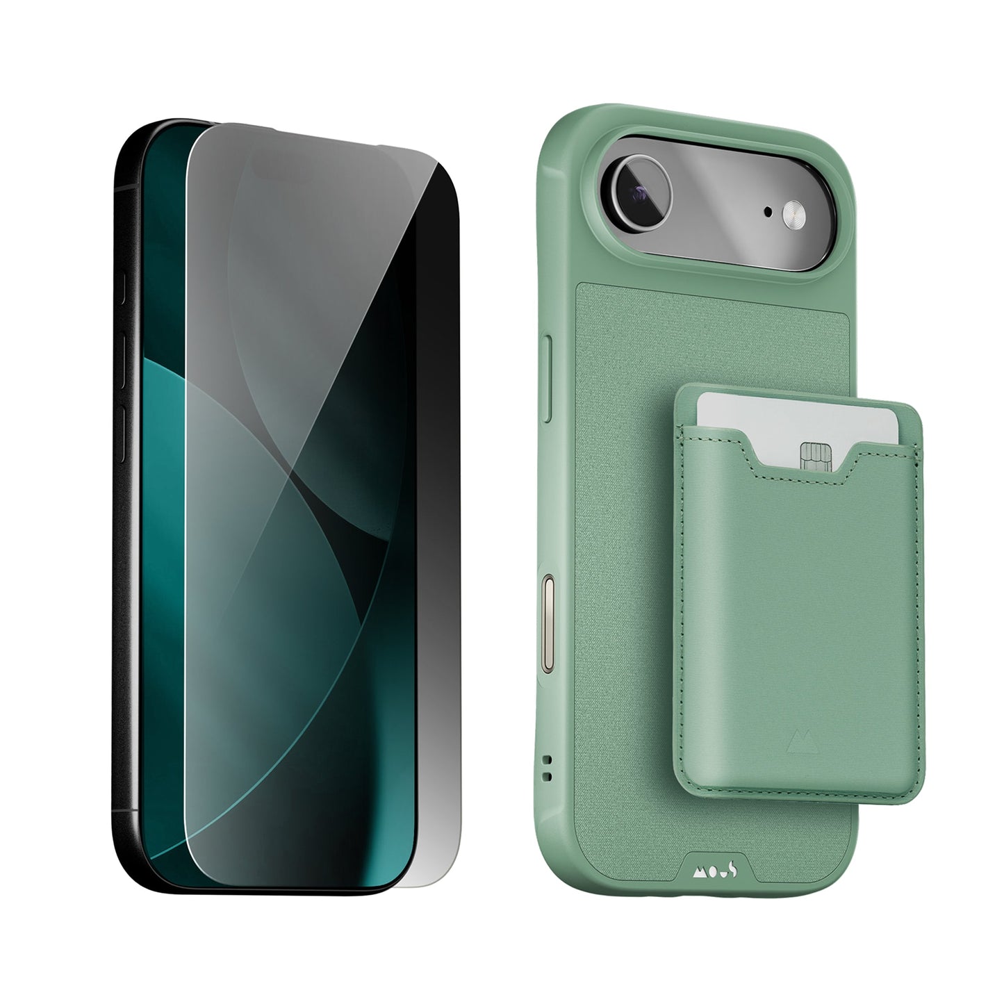 Sage Protective Case, Screen Protector and Card Wallet - Apple Starter Kit