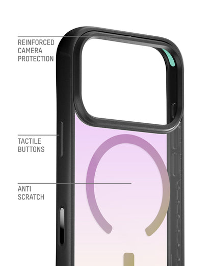 Protective Clear Iridescent Phone Case - Clarity MagSafe