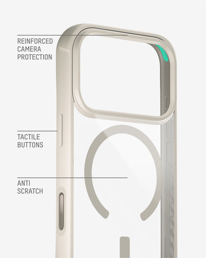 Protective Clear Phone Case Stone - Clarity MagSafe