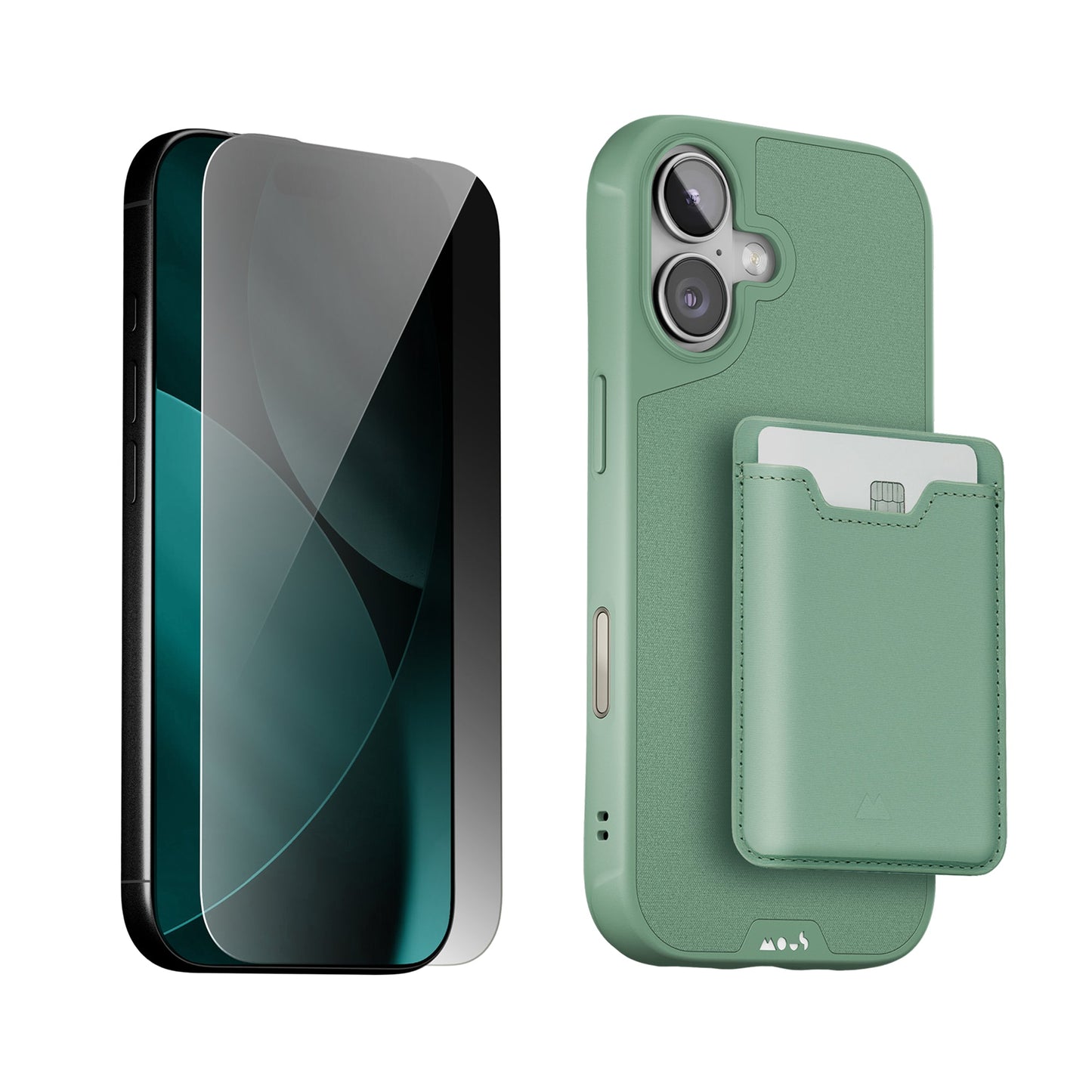 Sage Protective Case, Screen Protector and Card Wallet - Apple Starter Kit